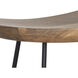 Indra 26.25 inch Natural / Black Counter Stool